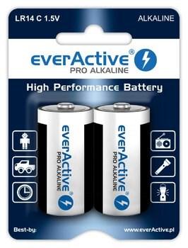 Alkaline batterier everActive Pro Alkaline LR14 C - blisterkort - 2 stk. billede