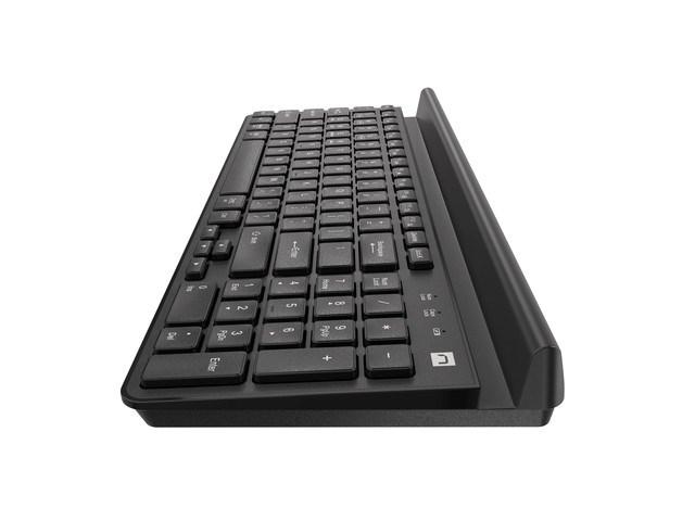 Trådløst tastatur NATEC Felimare US - slankt, sort billede