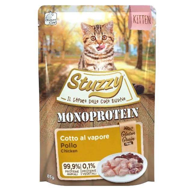 Kattemad vådfoder til killinger – Stuzzy Monoprotein Kylling 85 g billede