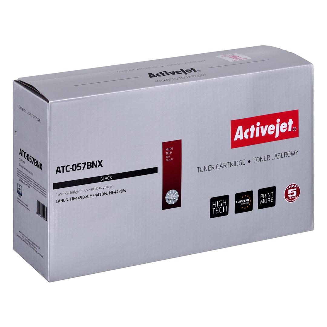 Toner til laserprinter - Activejet ATC-057BNX (erstatning for Canon CRG-057H) sort, 10.000 sider, med chip billede