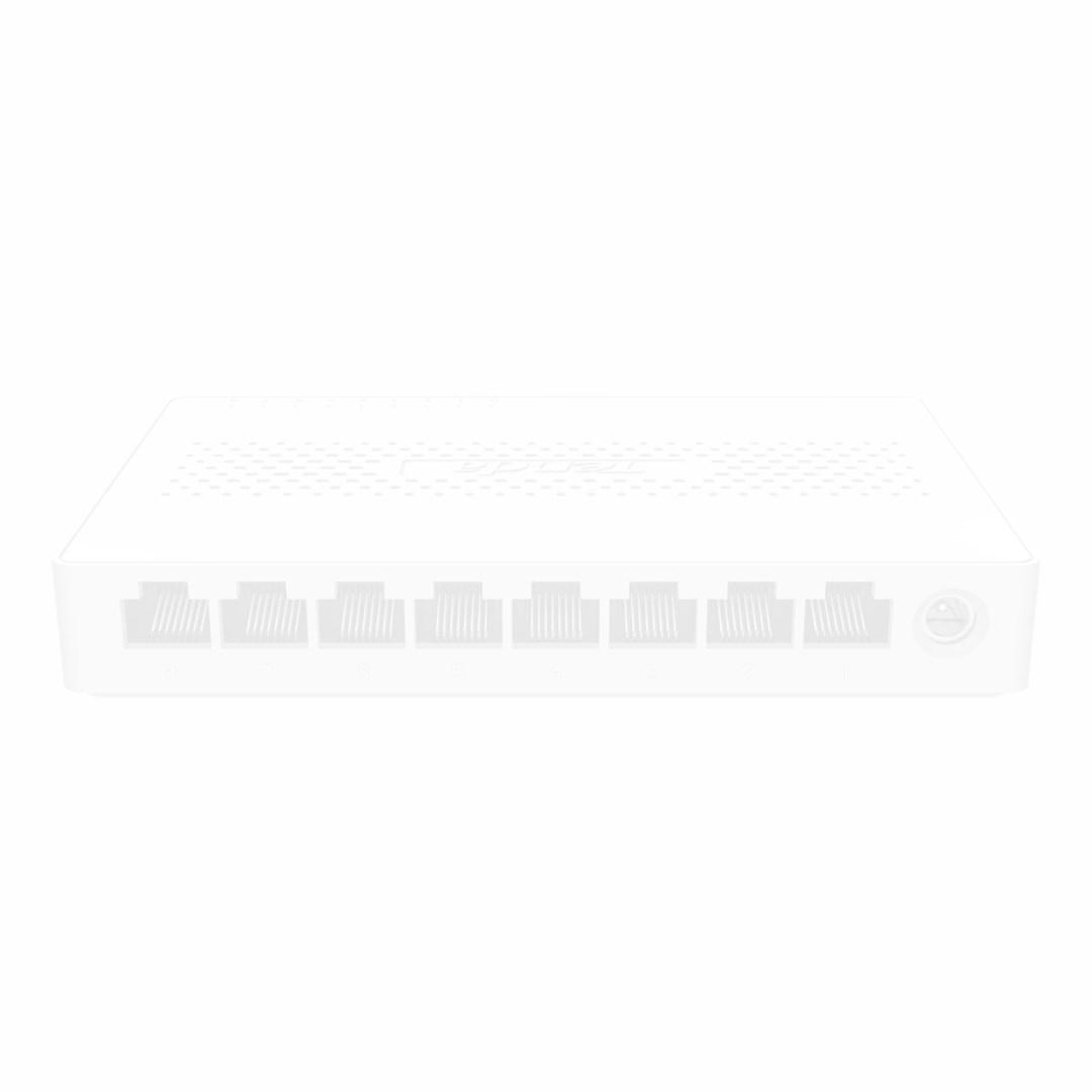 Netværksswitch Tenda SM108 – 8-port Gigabit, hvid billede