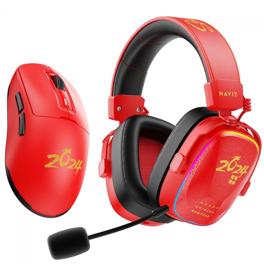 Gaming headset Havit H2039BG Limited Edition – Happy Chinese New Year billede