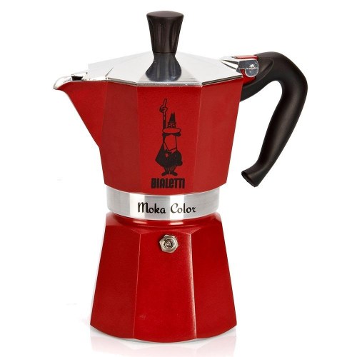 Kaffekande moka - Bialetti Moka Express, rød, 6 kopper