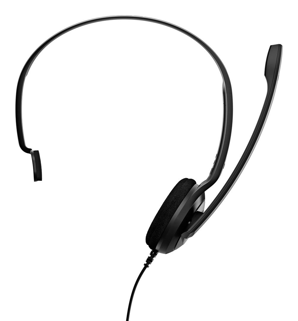 Headset med mikrofon EPOS PC 7 USB - kablet, mono, USB-A, sort