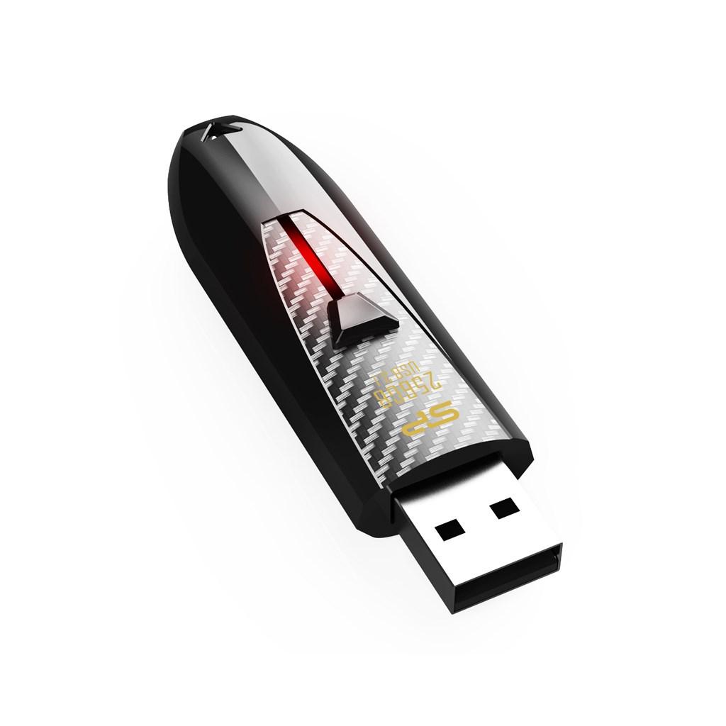 USB-nøgle Silicon Power Blaze B25 128 GB USB-A 3.2 Gen 1 - sort billede