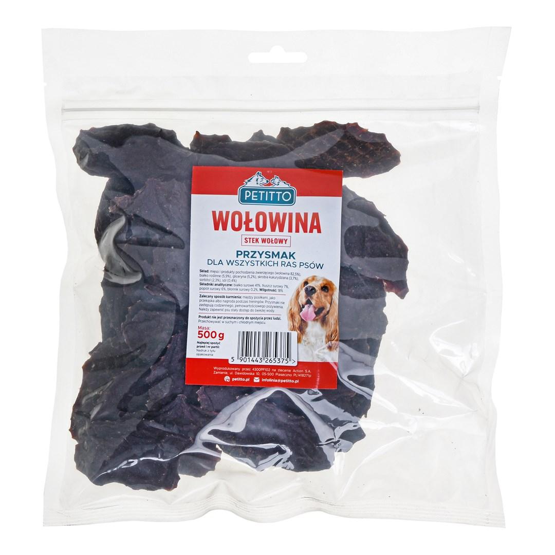 Hundegodbid – PETITTO oksebøf, 500 g billede