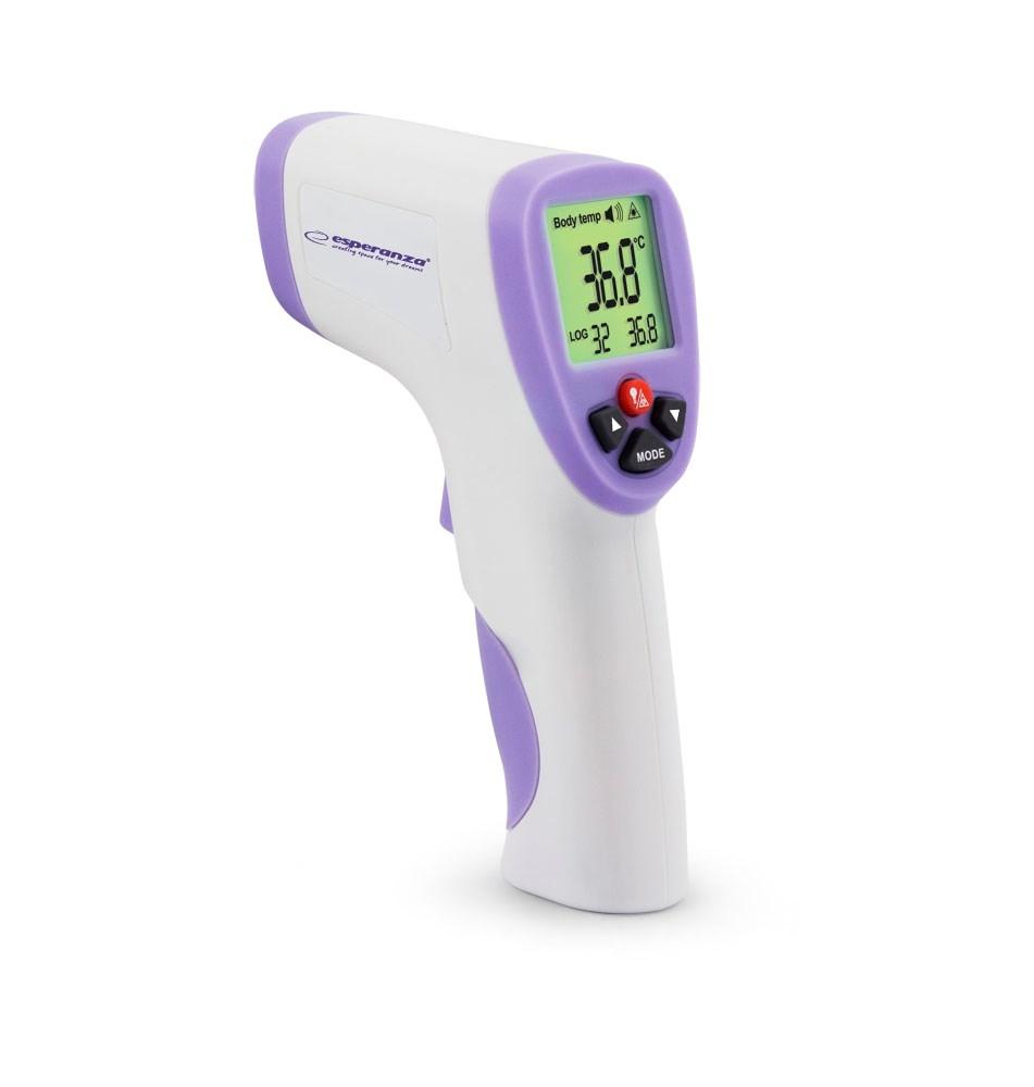 Pande-termometer Esperanza ECT002 - kontaktfri, lilla/hvid billede