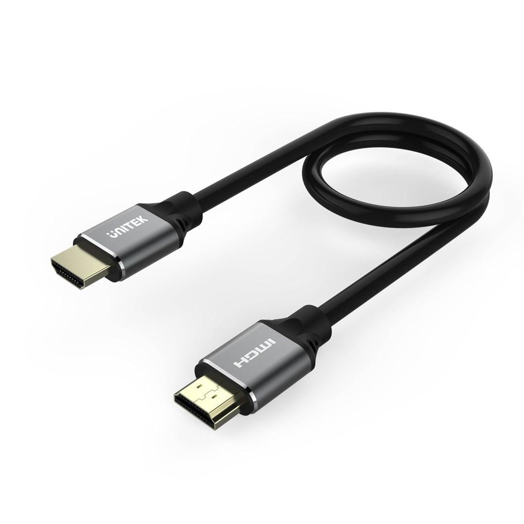 HDMI-kabel 1,5 m – UNITEK C137W (HDMI 2.1, sort) billede