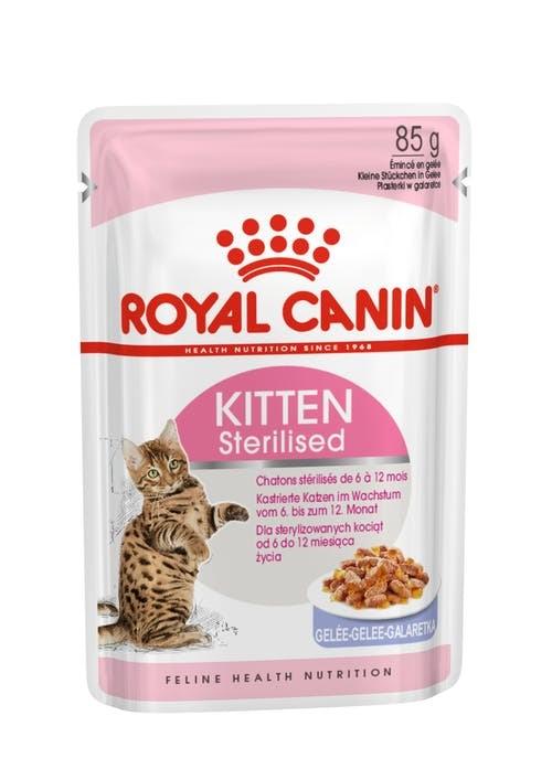 Vådfoder til kat – Royal Canin Kitten Sterilised 12×85 g billede
