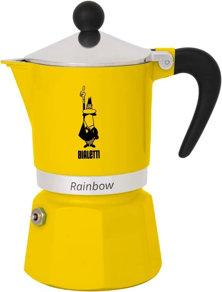 Kaffekande moka – Bialetti Rainbow 6-kops, 300 ml, gul billede