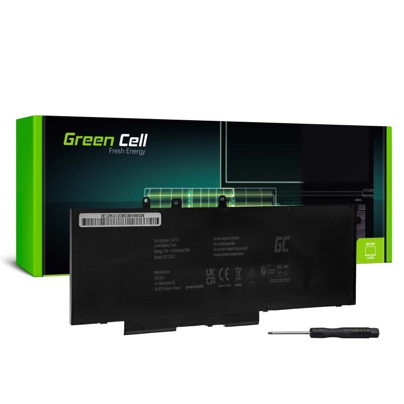 Laptop batteri Green Cell til Dell - 47 Wh, 7,6 V (Li‑Polymer) billede