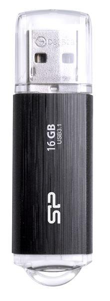 USB stik Silicon Power Blaze B02 16 GB – USB 3.2 Gen 1, Type-A, sort billede