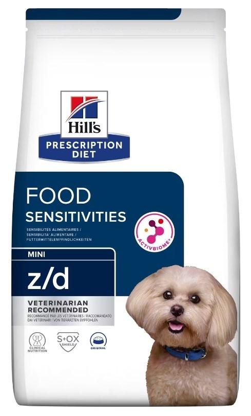 Hundefoder til sensitiv mave – Hill's Prescription Diet z/d Mini, tørfoder 1 kg billede