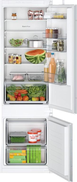 Integreret kølefryseskab Bosch Serie 2 KIV87NSE0, 270 l, energiklasse E, hvid billede