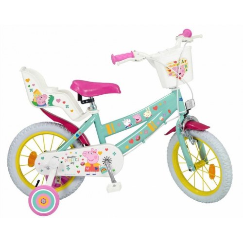 Børnecykel 14" TOIMSA Peppa Pig – grøn