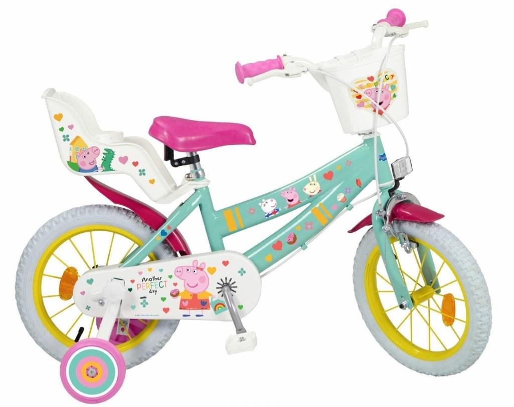 Børnecykel 14" TOIMSA Peppa Pig – grøn
