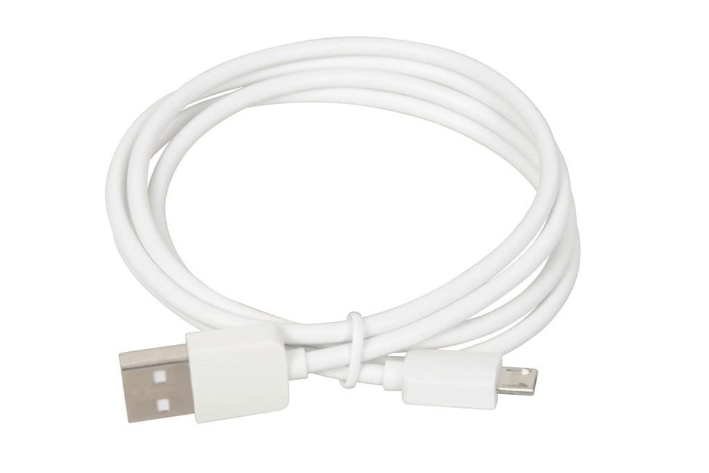 USB vægoplader iBox C-41 2,4 A med microUSB-kabel – hvid billede