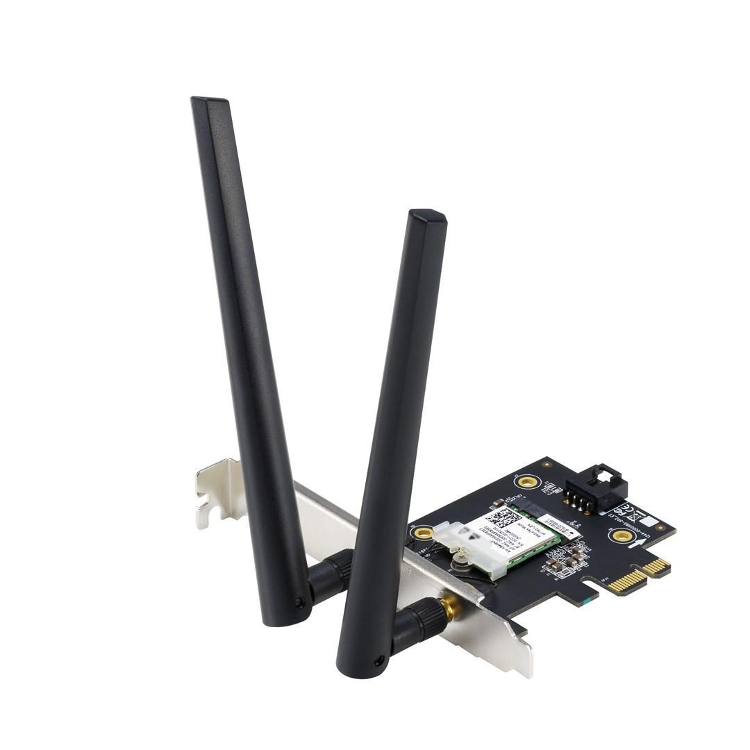 Trådløst netværkskort ASUS PCE-AX1800 med Bluetooth 5.2 (Wi‑Fi 6)