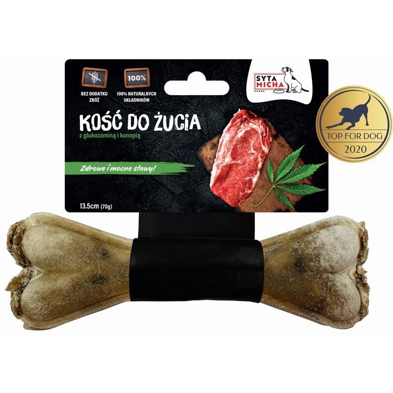 Hundetyggeben SYTA MICHA – knogle til stærke led, oksekød, 13,5 cm billede