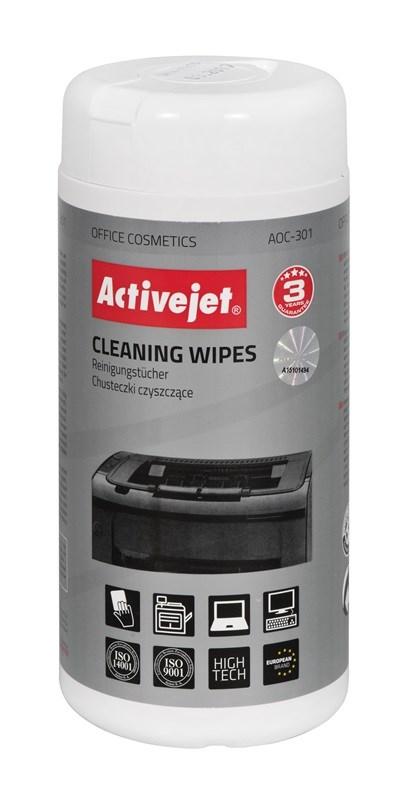Rengøringsservietter - Activejet AOC-301, 100 stk. billede