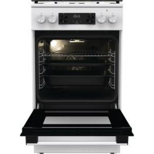 Komfur med gaskogeplade Gorenje GK5C42WH – hvid, fritstående
