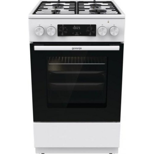 Komfur med gaskogeplade Gorenje GK5C42WH – hvid, fritstående