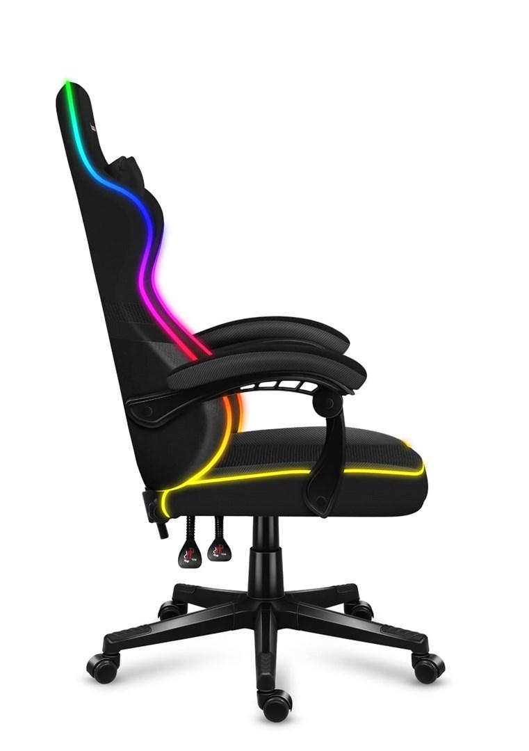 Gamerstol Huzaro Force 4.4 RGB – Sort billede