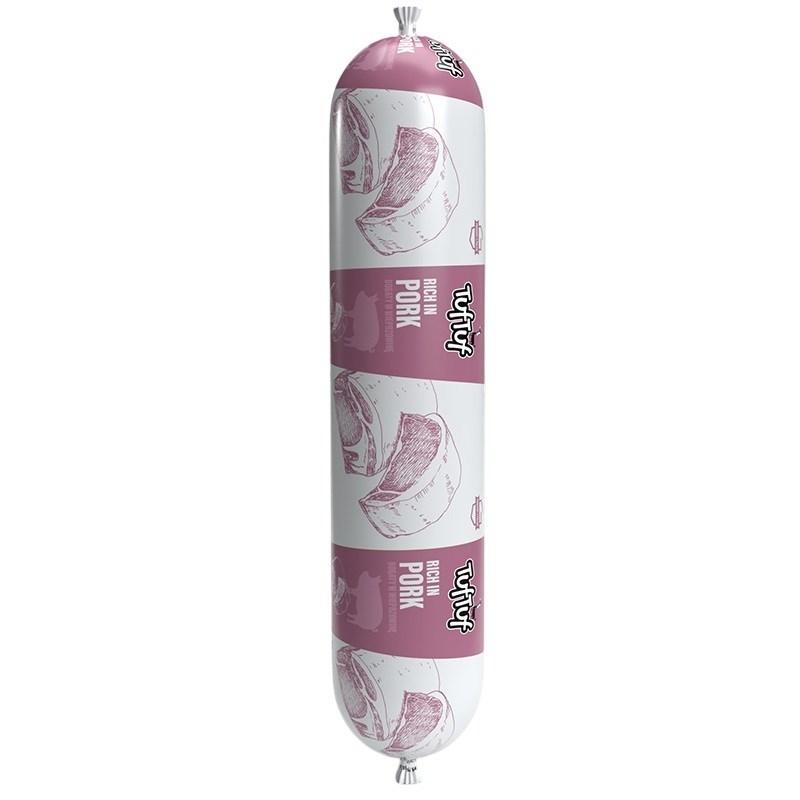 Vådfoder til hund - TufTuf Pork bar 900 g billede