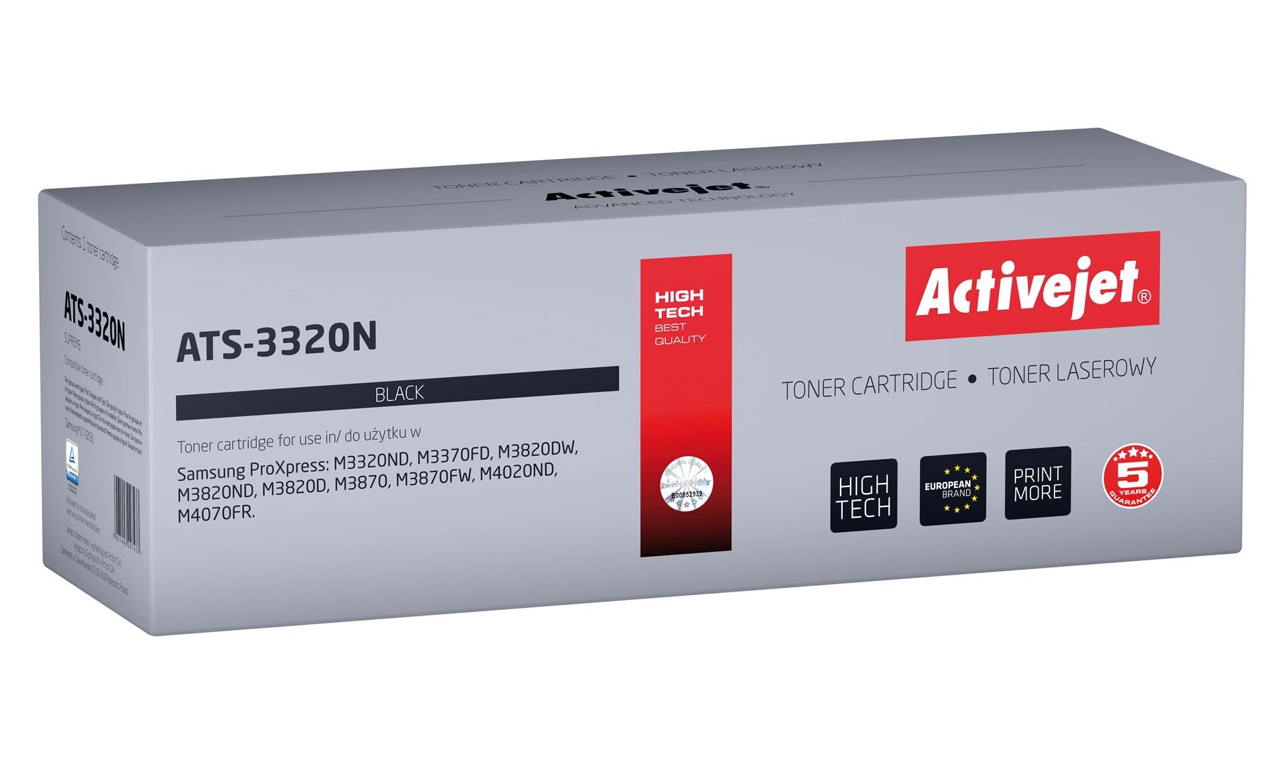 Toner patron - Activejet ATS-3320N, sort, kompatibel med Samsung MLT-D203L (Supreme, 5.000 sider) billede