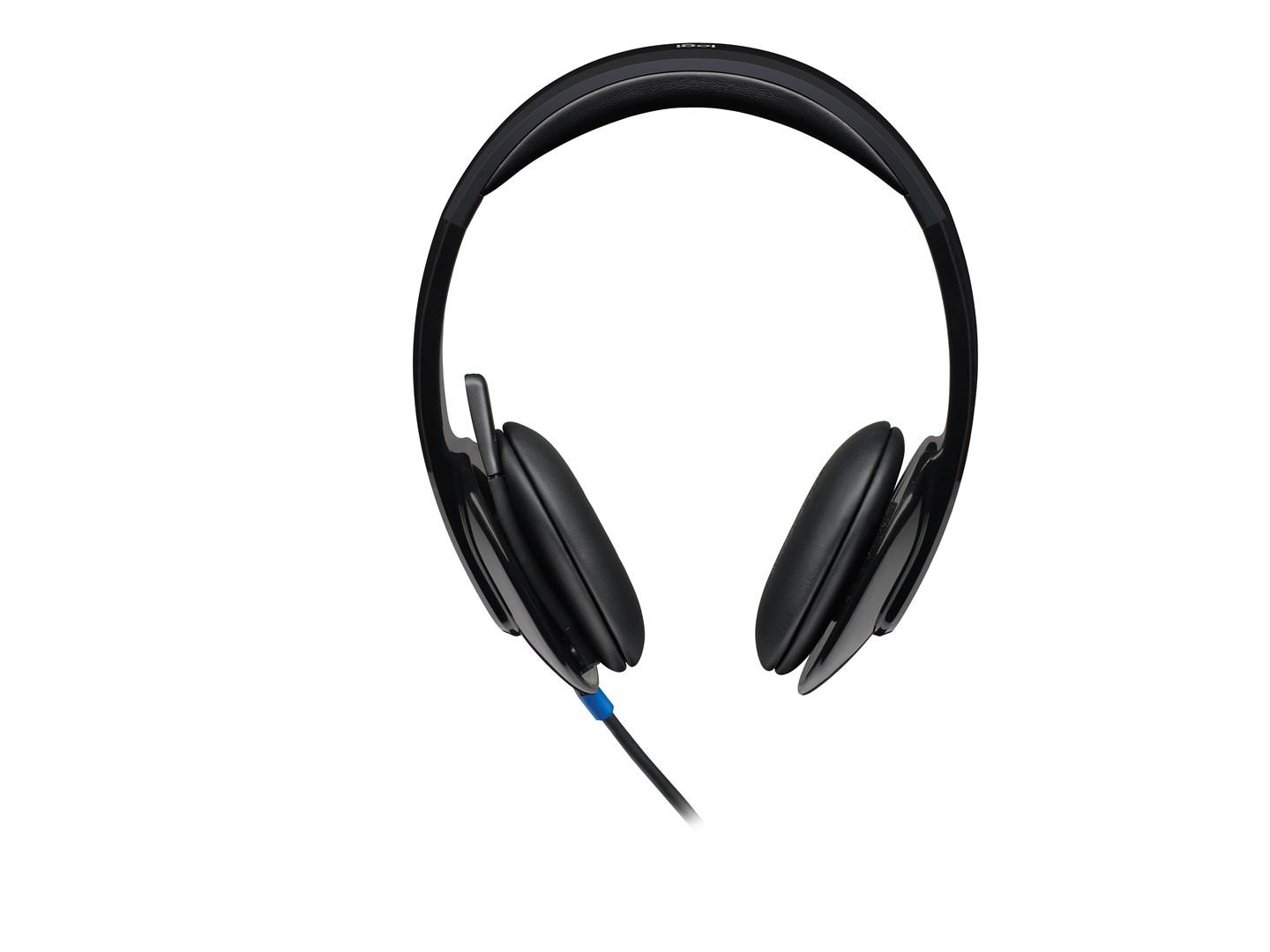 Headset med mikrofon - Logitech H540 USB (sort)