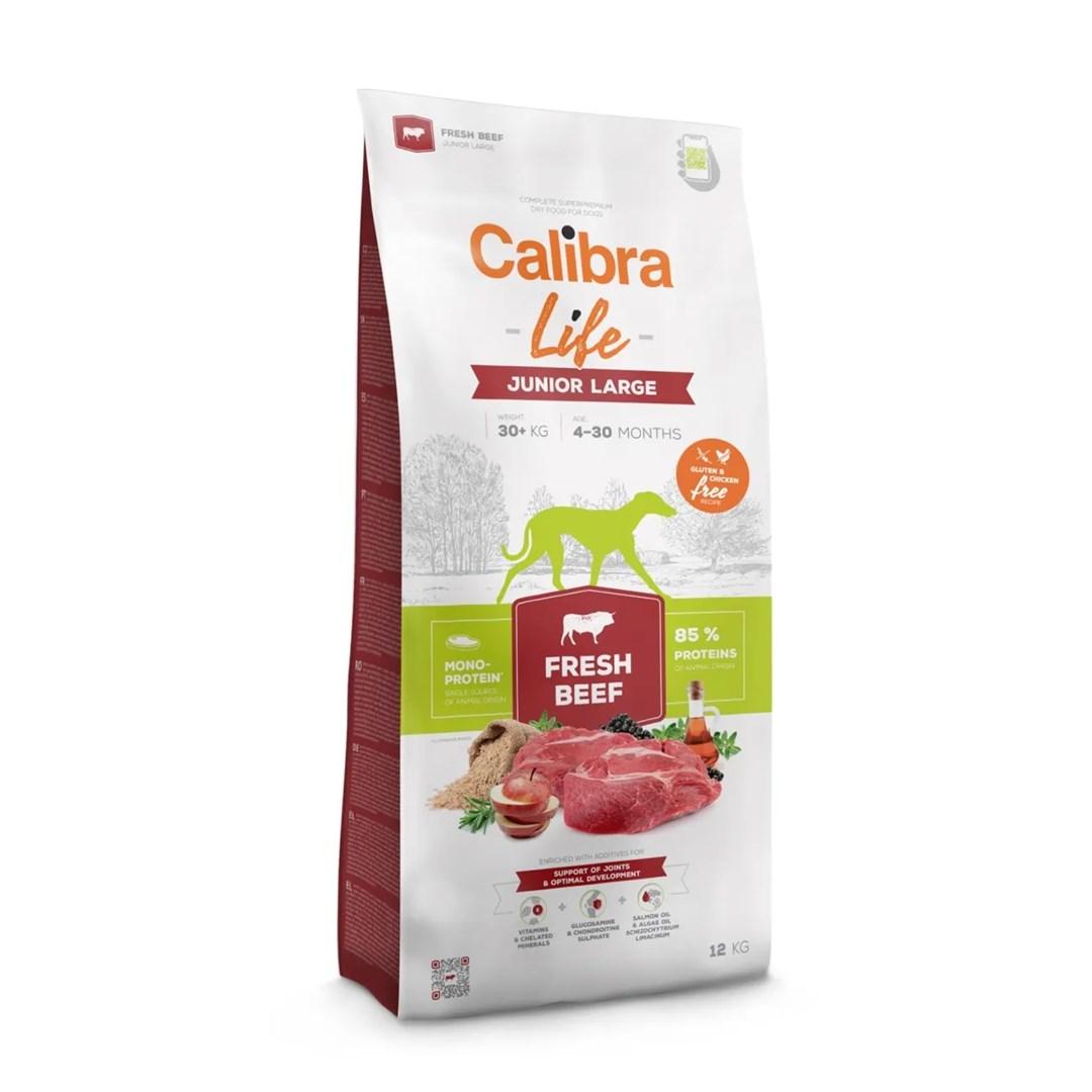 Hundefoder til store hvalpe – Calibra Life Junior Large Fresh Beef 12 kg billede