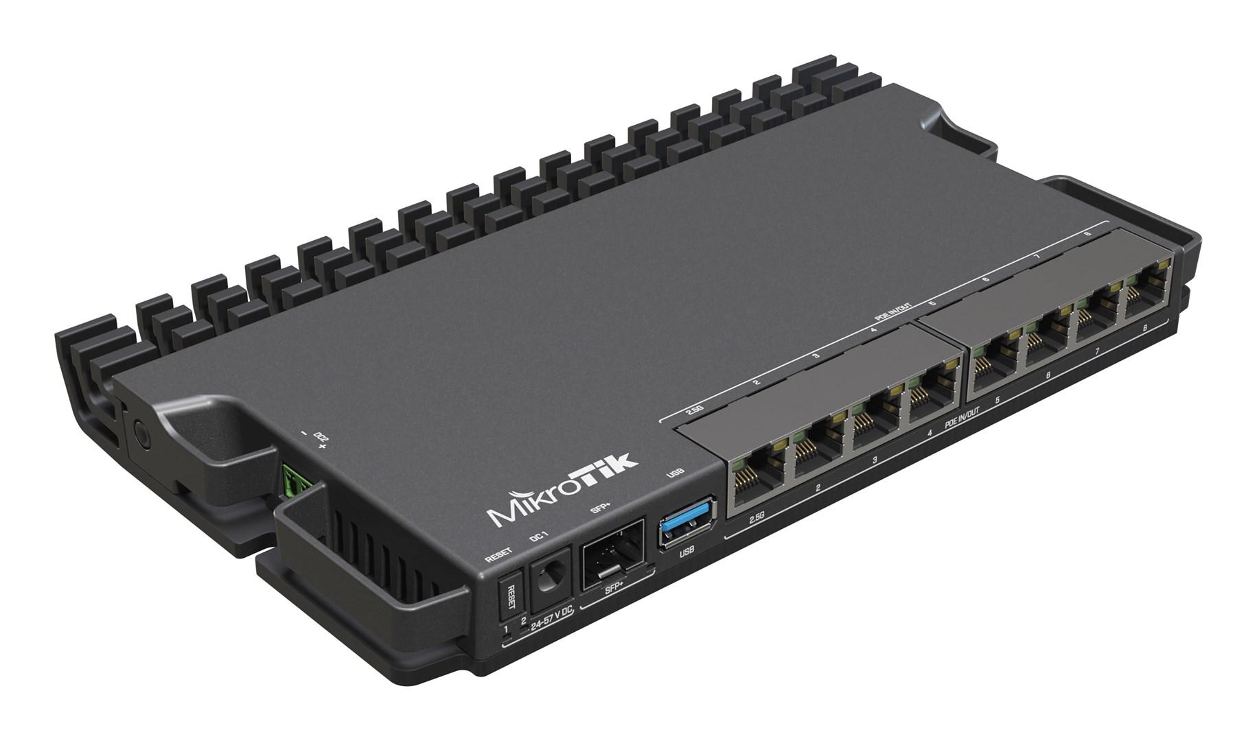 Router - Mikrotik RB5009UPr+S+IN 2,5G/Gigabit, sort