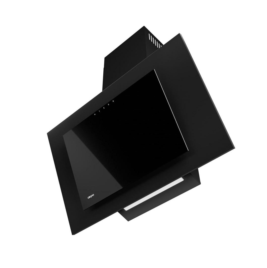Emhætte vægmonteret Akpo WK-4 Nero 2.0 50 cm – sort, LED, knapper billede