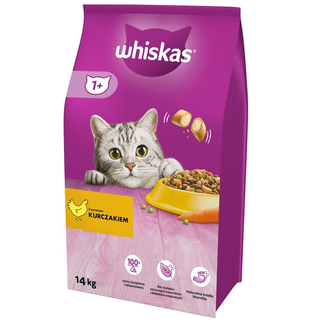 Kattemad tørfoder Whiskas Adult med kylling – 14 kg billede