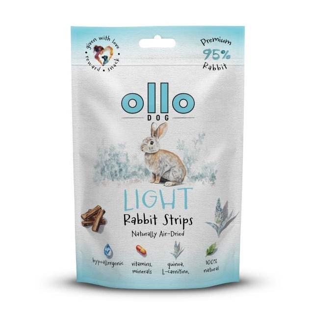 Hundegodbidder OLLO Air-Dried Light Rabbit strips 80 g billede