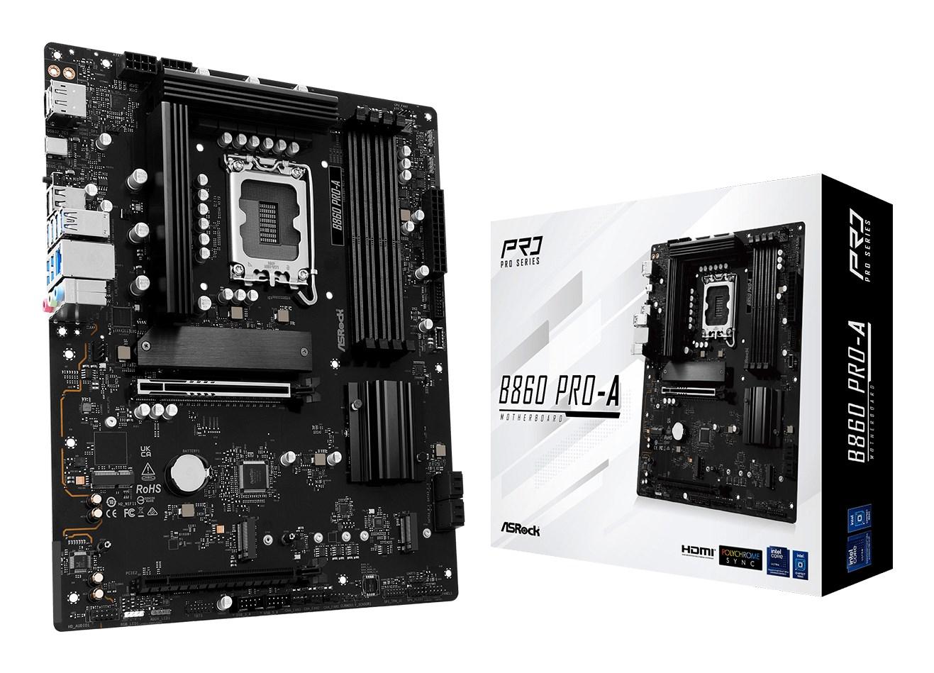 Bundkort Asrock B860 Pro-A - Intel B860, LGA 1851, ATX billede