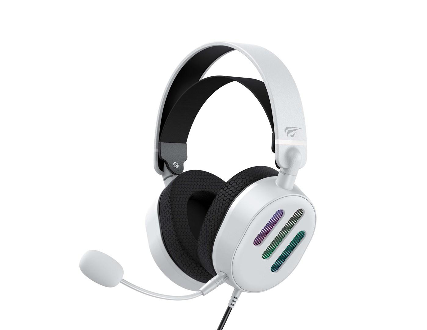 Gaming headset Havit H2038U - hvid/sort, kablet USB billede