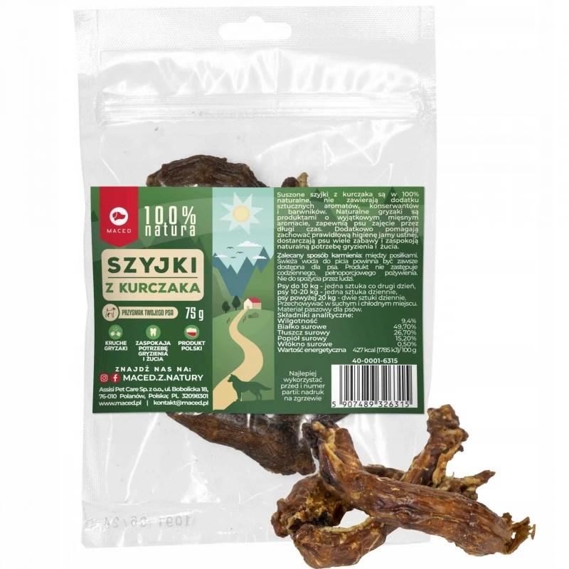 Hundegodbid – MACED Kyllingehalse 100% Nature, 75 g billede