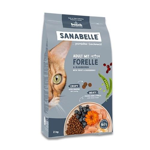 Kattemad tørfoder Bosch Sanabelle Adult med ørred & blåbær 8 kg billede