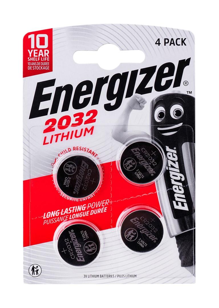 Knappcelle batterier Energizer CR2032 3V - 4 stk.