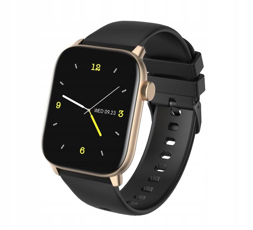 Smartwatch OROMED Smart Fit 6 – IP68, 1,69" skærm, sort/guld billede