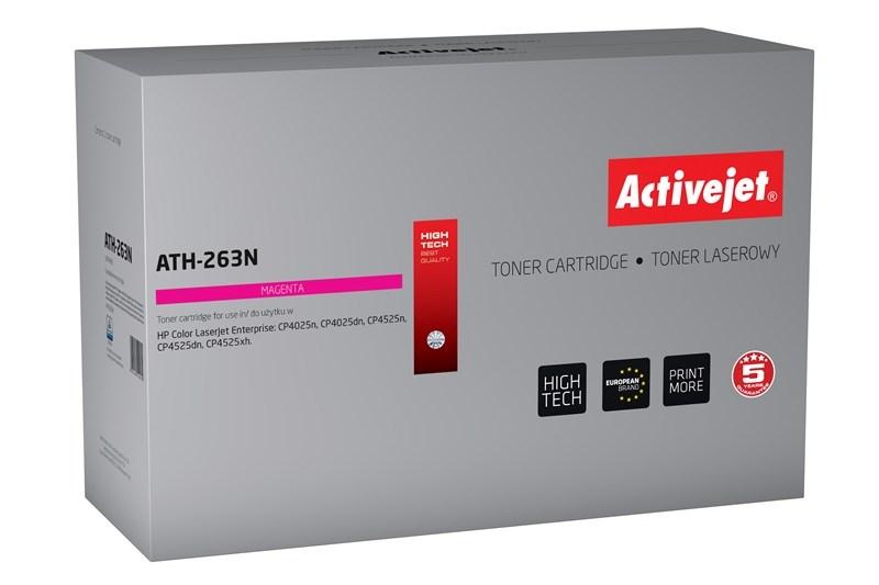 Toner til HP – Activejet ATH-263N, magenta, kompatibel, 11.000 sider (erstatning for HP 648A CE263A) billede