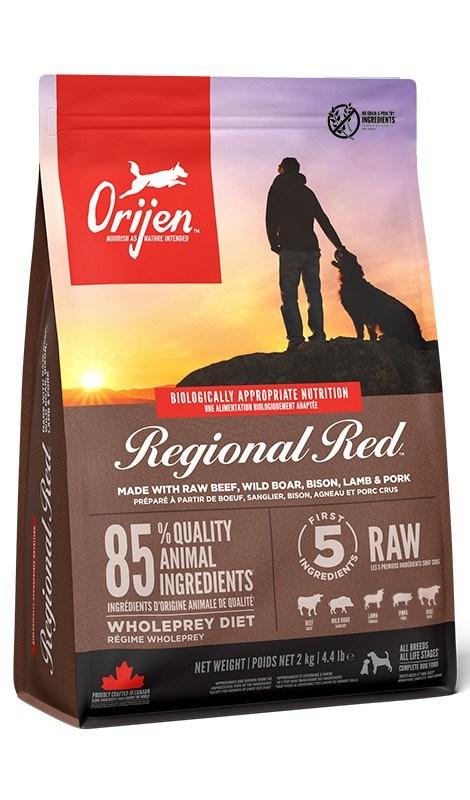 Hundefoder Orijen Regional Red 2 kg - okse, lam og svin