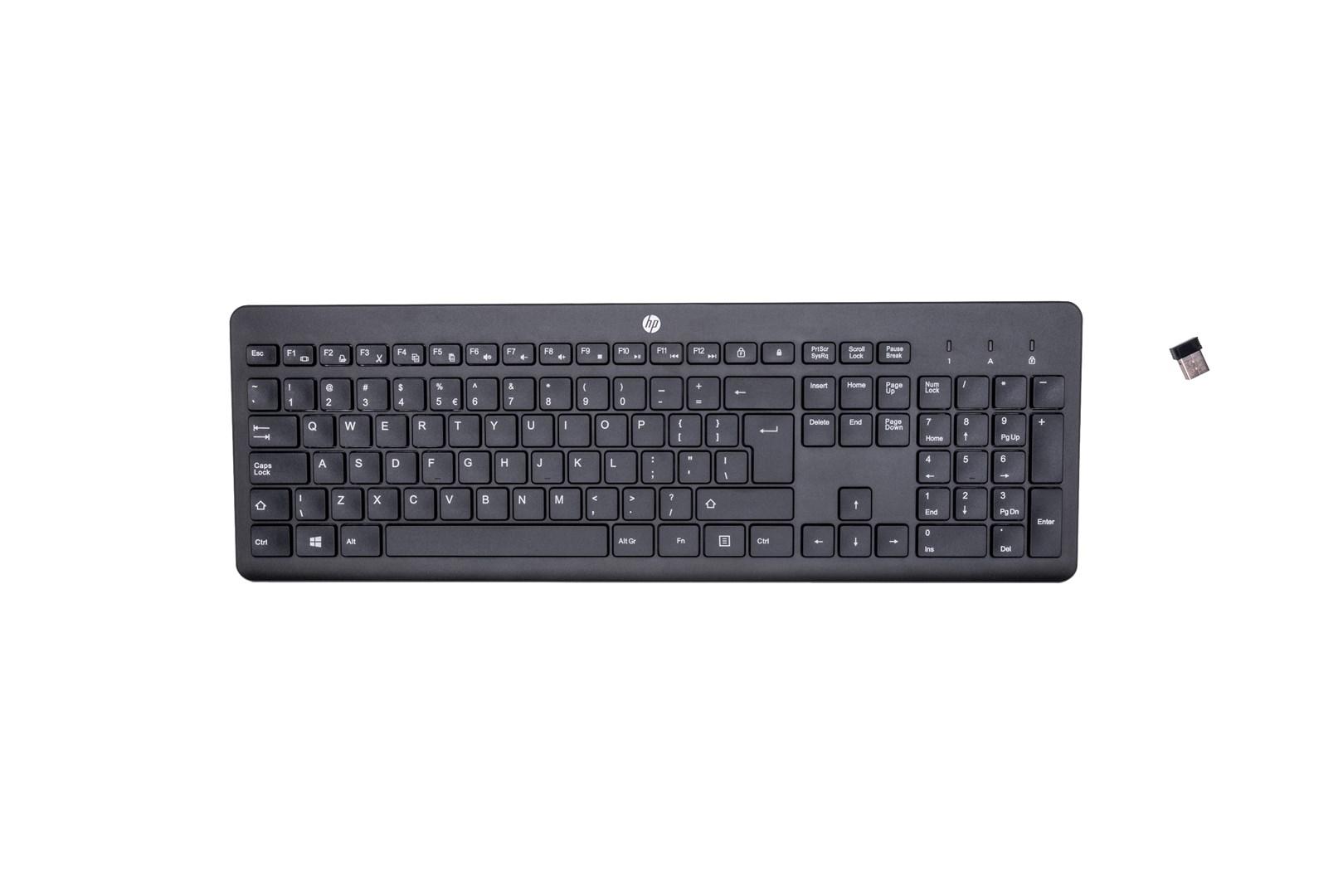 Trådløst tastatur HP 230 - fuld størrelse, sort billede