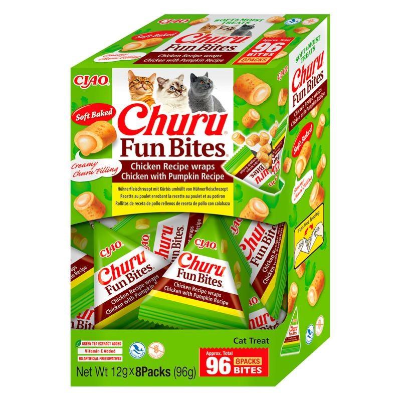 Kattegodbidder INABA Churu Fun Bites - kylling og græskar, 8×12 g