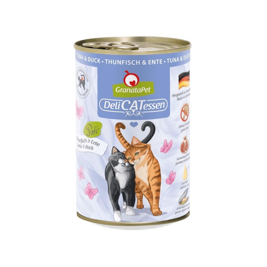 Vådfoder til kat - GranataPet DeliCATessen tun & and, 400 g billede