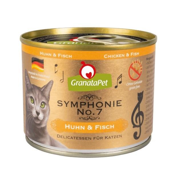 Vådfoder til kat – GranataPet Symphonie No. 7 Kylling & Fisk 200 g billede