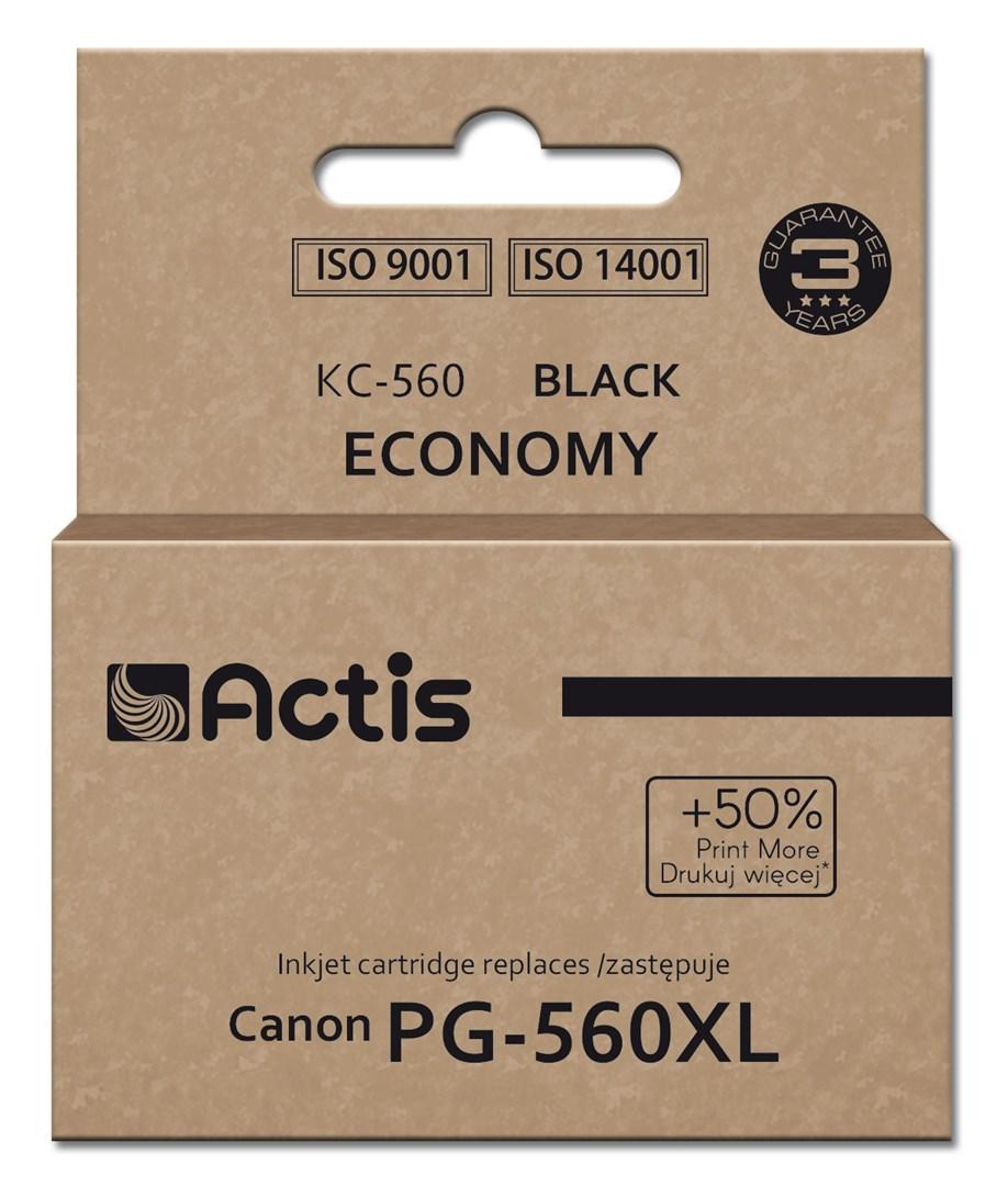 Blækpatron til Canon PG-560XL – Actis KC-560, sort, 22 ml, høj kapacitet billede