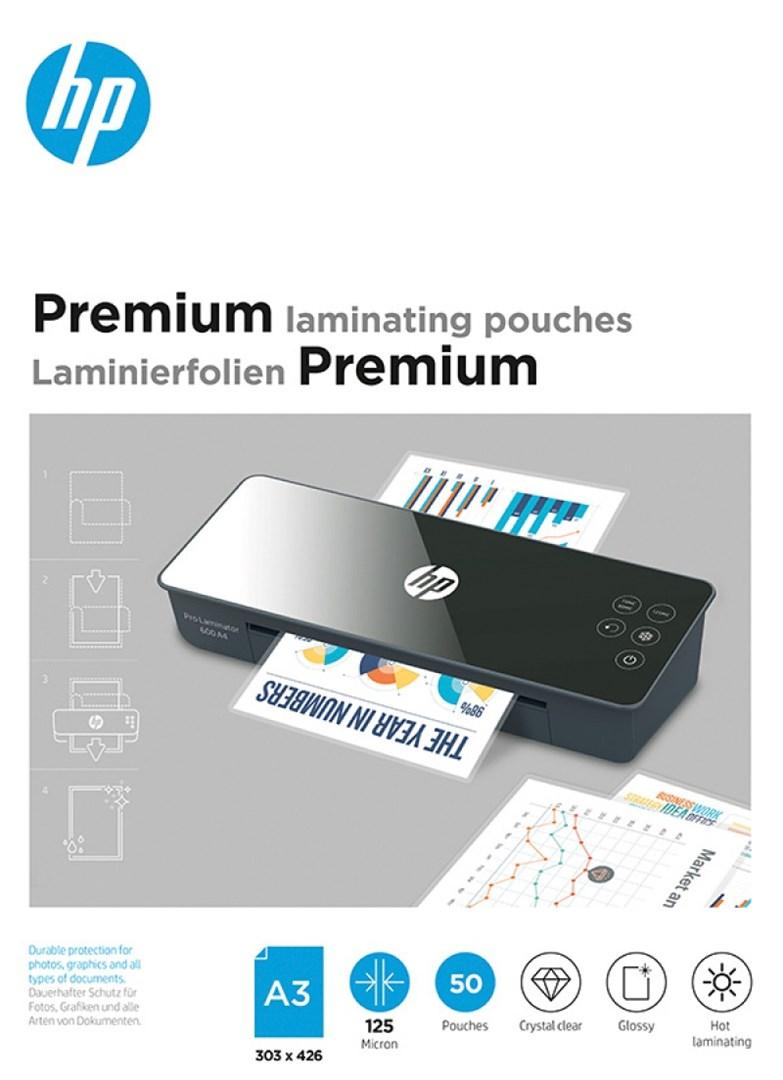 Lamineringslommer A3 - HP Premium, 125 µm, 50 stk. billede