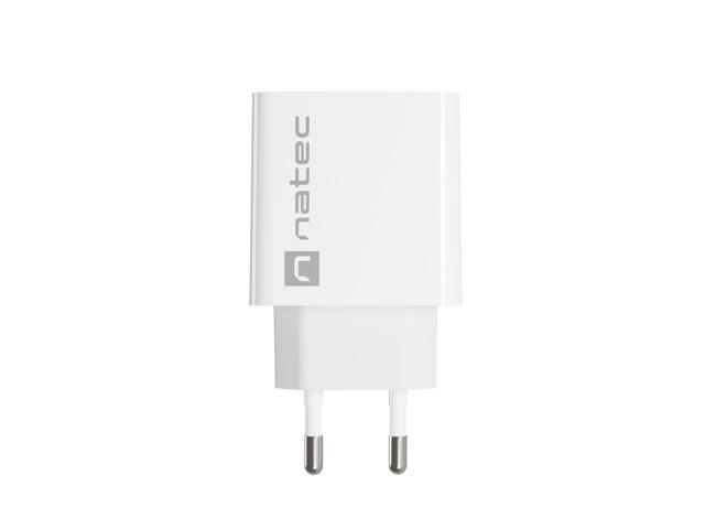 USB-C vægoplader 20 W PD - NATEC Ribera, hvid billede